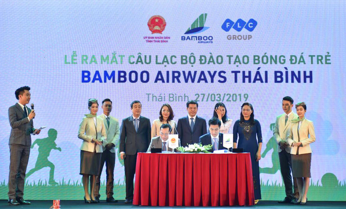 CLB đào tạo bóng đá trẻ Bamboo Airways Thái Bình ra mắt: Hiện thực hoá kỳ vọng về một nền bóng đá chuyên nghiệp