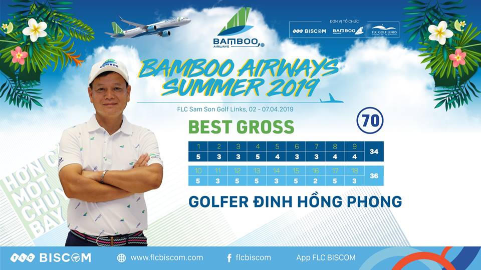 Vượt qua hơn 2000 đối thủ, Golfer Đinh Hồng Phong vô địch Bamboo Airway Summer 2019