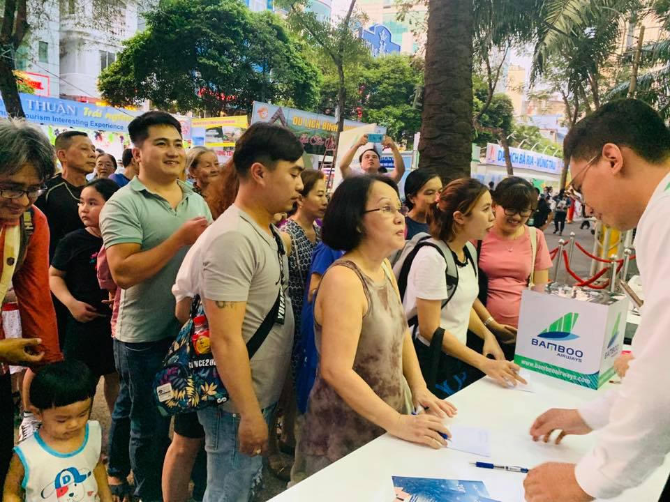 Hàng ngàn vé máy bay 199.000 VND đã được Bamboo Airways bán ra trong ngày hội du lịch TP Hồ Chí Minh 2019
