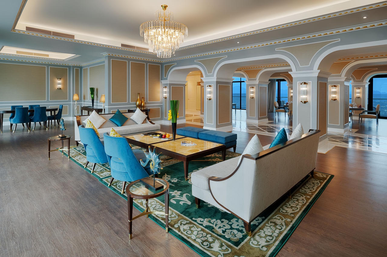 Cận cảnh phòng Tổng thống rộng 1.000 m2 tại khu quần thể có tầm nhìn đẹp nhất Hạ Long