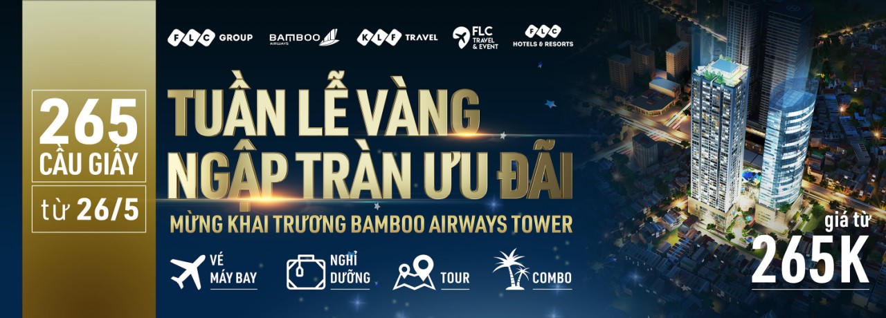 Giải tỏa “cơn khát” du lịch hè với hàng loạt tour ưu đãi đến 50% tại Bamboo Airways Tower 265 Cầu Giấy