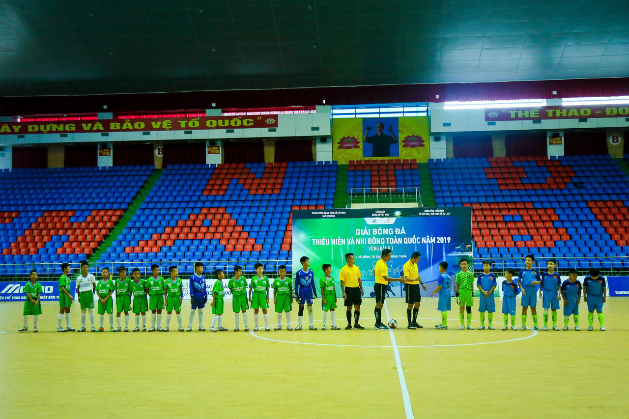 Bamboo Airways Thái Bình chiến thắng vang dội ngay trận ra quân Giải bóng đá Thiếu niên – Nhi đồng toàn quốc