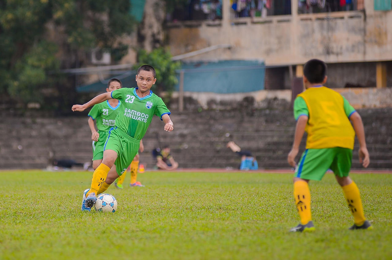 Bamboo Airways Thái Bình chiến thắng vang dội ngay trận ra quân Giải bóng đá Thiếu niên – Nhi đồng toàn quốc