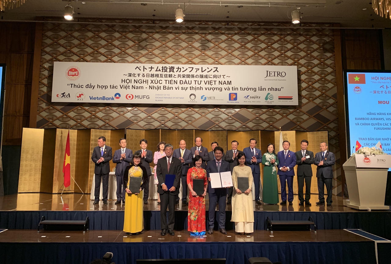 Tập đoàn FLC, Bamboo Airways ký loạt thoả thuận trị giá 200 triệu USD nhân chuyến thăm Nhật Bản của Thủ tướng