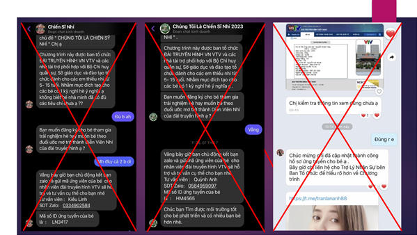 Cảnh giác chương trình tuyển mẫu nhí cho Đài truyền hình Việt Nam trên mạng xã hội