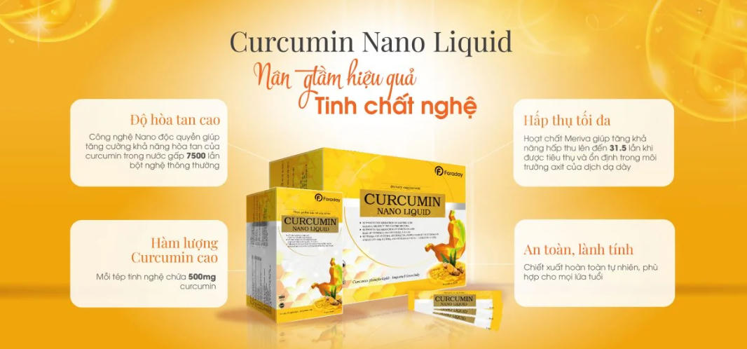 Tinh chất nghệ Curcumin Nano Liquid - Giải pháp đột phá bảo vệ sức khỏe toàn diện