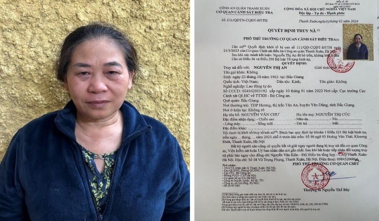 Công an Hà Nội đang truy nã 2 đối tượng này