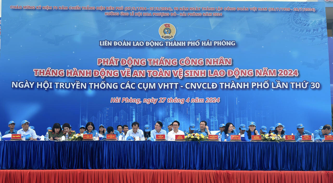 Hải Phòng: Phát động Tháng Công nhân, Tháng an toàn vệ sinh lao động