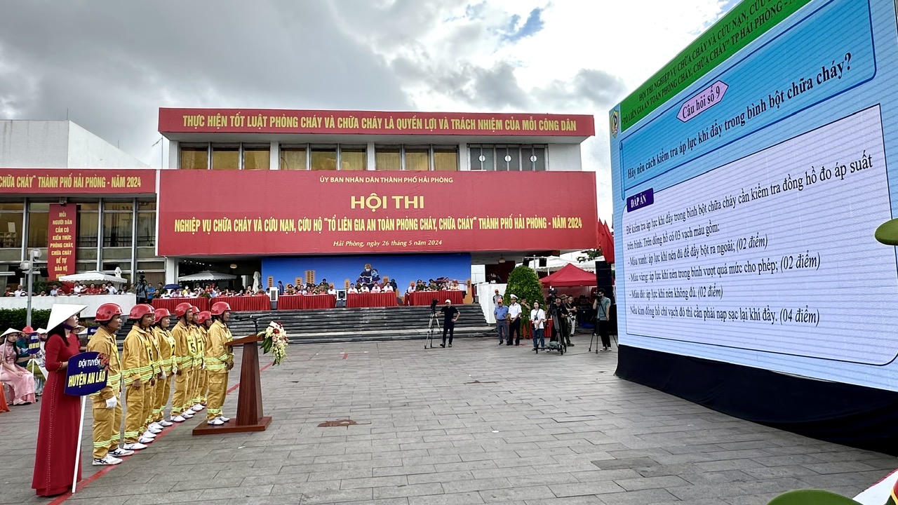 Sôi nổi Hội thi nghiệp vụ chữa cháy và cứu nạn, cứu hộ các địa phương