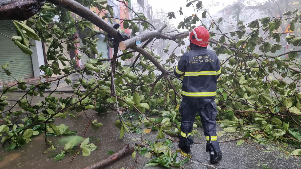 Công an thành phố Hải Phòng tập trung lực lượng khắc phục sau bão số 3 