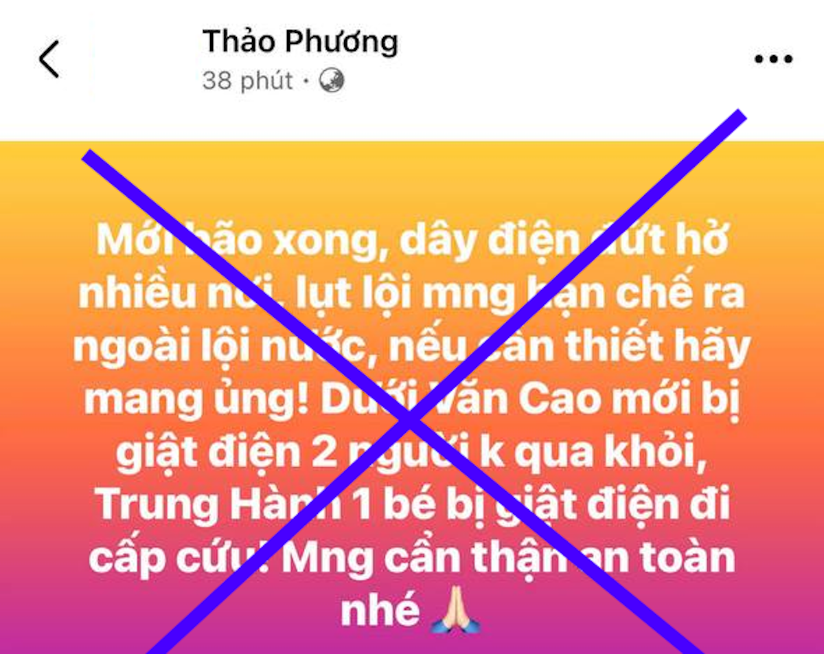 Xử phạt cá nhân đăng tin sai sự thật việc điện giật làm 2 người không qua khỏi 