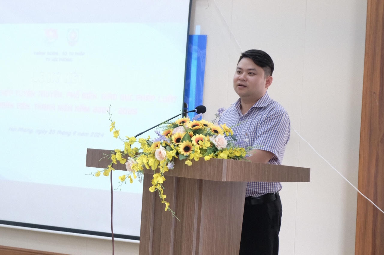 Hải Phòng: Phối hợp phổ biến, giáo dục pháp luật cho đoàn viên, thanh thiếu nhi 