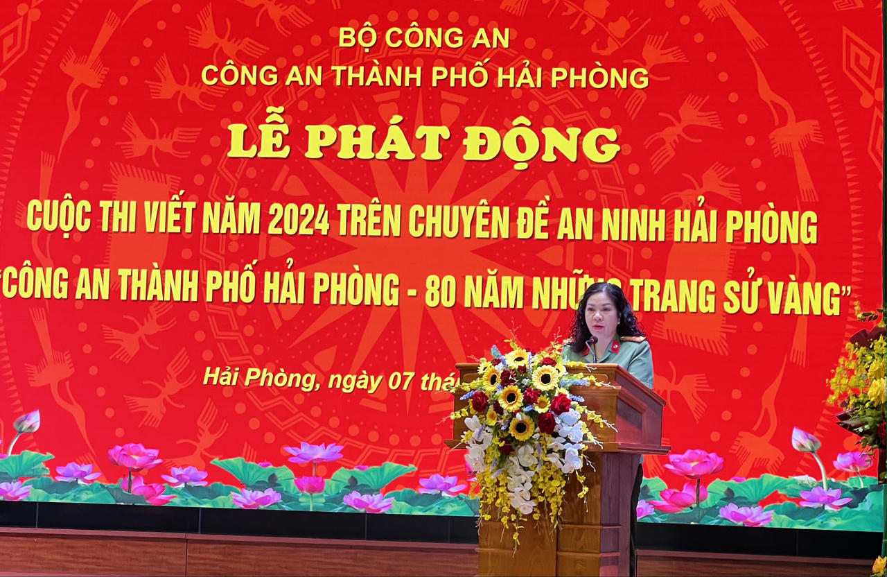 Phát động cuộc thi viết 'Công an TP Hải Phòng – 80 năm những trang sử vàng'