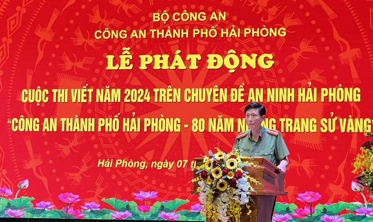Phát động cuộc thi viết 'Công an TP Hải Phòng – 80 năm những trang sử vàng'