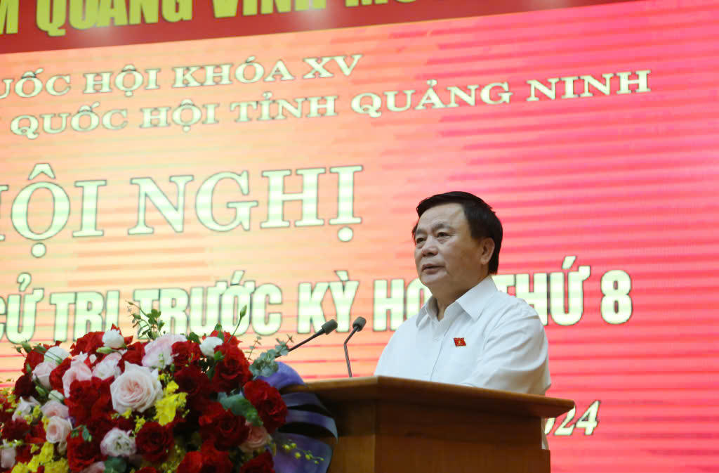  Ủy viên Bộ Chính trị Nguyễn Xuân Thắng tiếp xúc cử tri tỉnh Quảng Ninh 