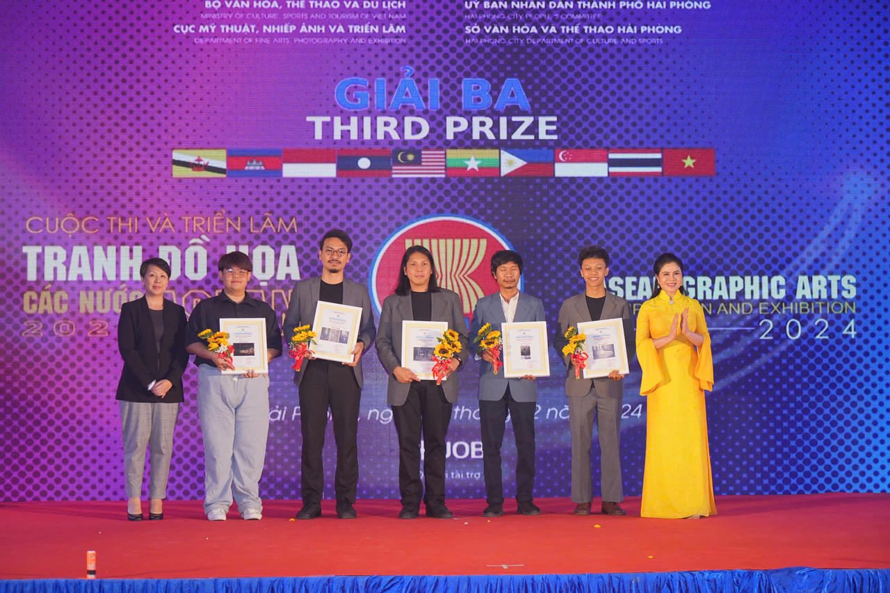 Khai mạc, trao giải Cuộc thi và Triển lãm Tranh Đồ họa các nước ASEAN 2024 tại Hải Phòng 