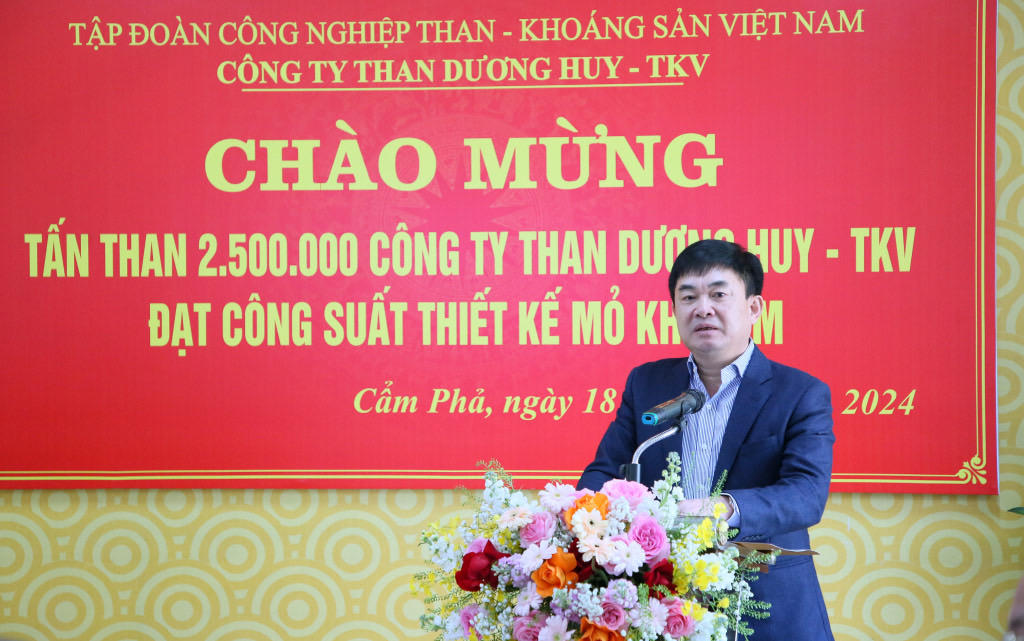 Công ty than Dương Huy đạt mốc lịch sử với 2,5 triệu tấn than hầm lò năm 2024