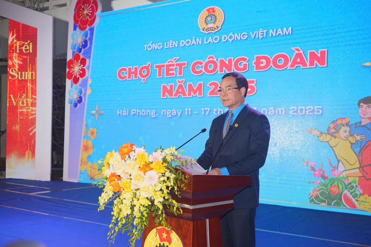 Khai mạc chợ Tết Công đoàn năm 2025 tại Hải Phòng