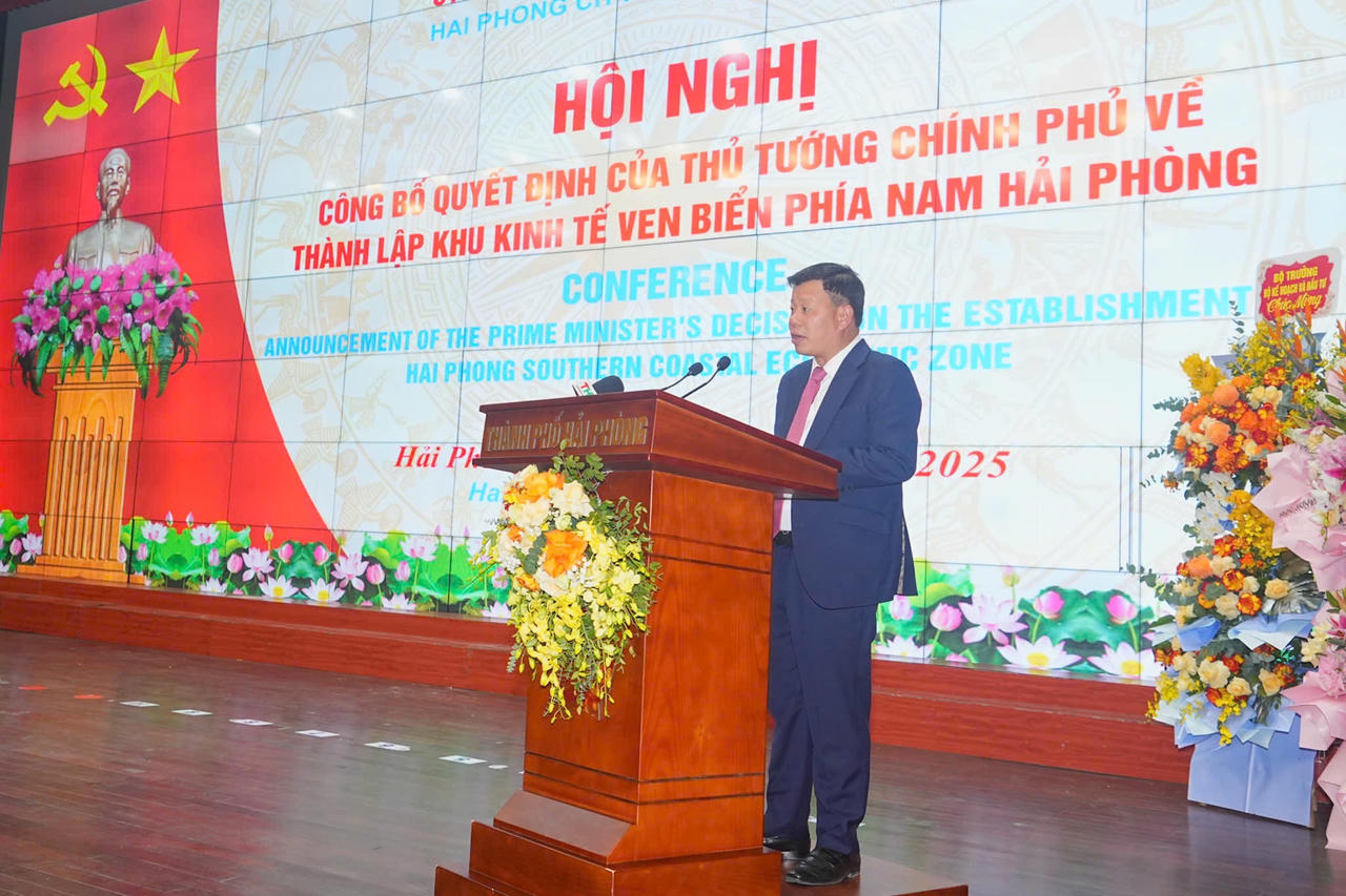 Công bố quyết định thành lập Khu kinh tế ven biển phía Nam Hải Phòng