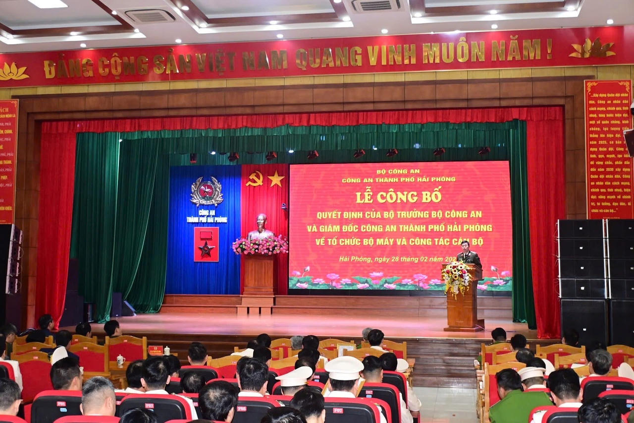 Hải Phòng: Giải thể công an quận, huyện và bổ nhiệm 87 lãnh đạo cấp phòng