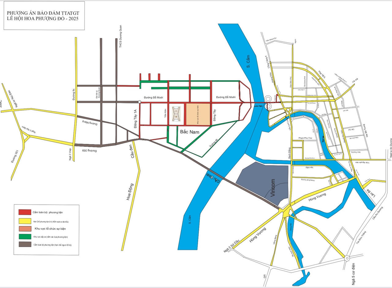 Hải Phòng: Phân luồng giao thông tổ chức Lễ hội Hoa Phượng Đỏ 