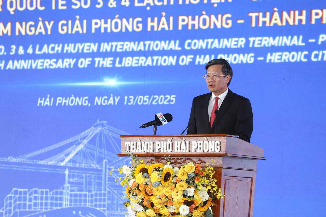 Chủ tịch nước Lương Cường dự khánh thành bến Cảng container quốc tế số 3&4 Lạch Huyện