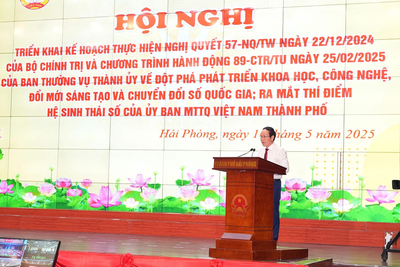 Ra mắt hệ sinh thái số Ủy ban MTTQ Việt Nam TP Hải Phòng