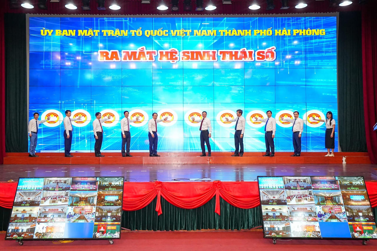 Ra mắt hệ sinh thái số Ủy ban MTTQ Việt Nam TP Hải Phòng