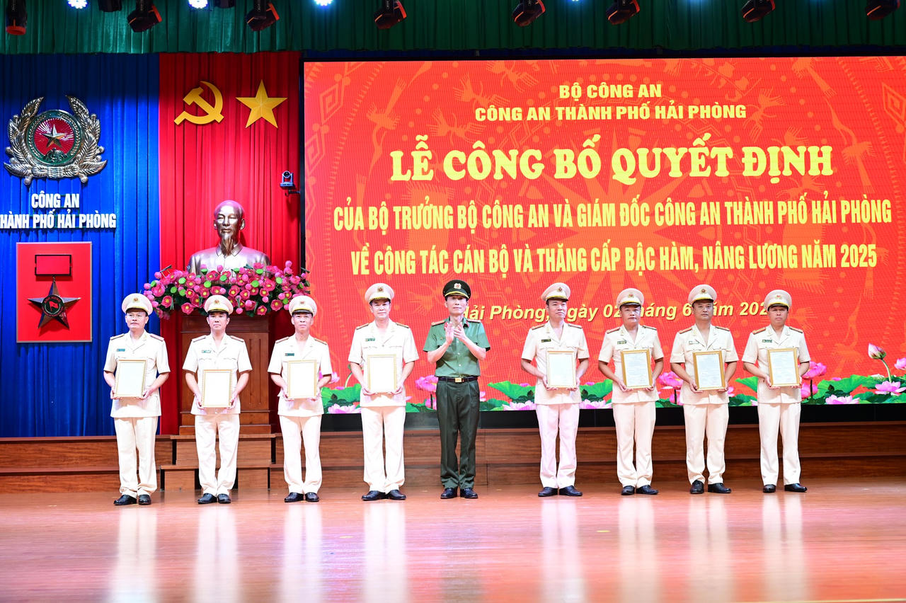 Hai Phó Giám đốc Công an TP Hải Phòng nghỉ hưu