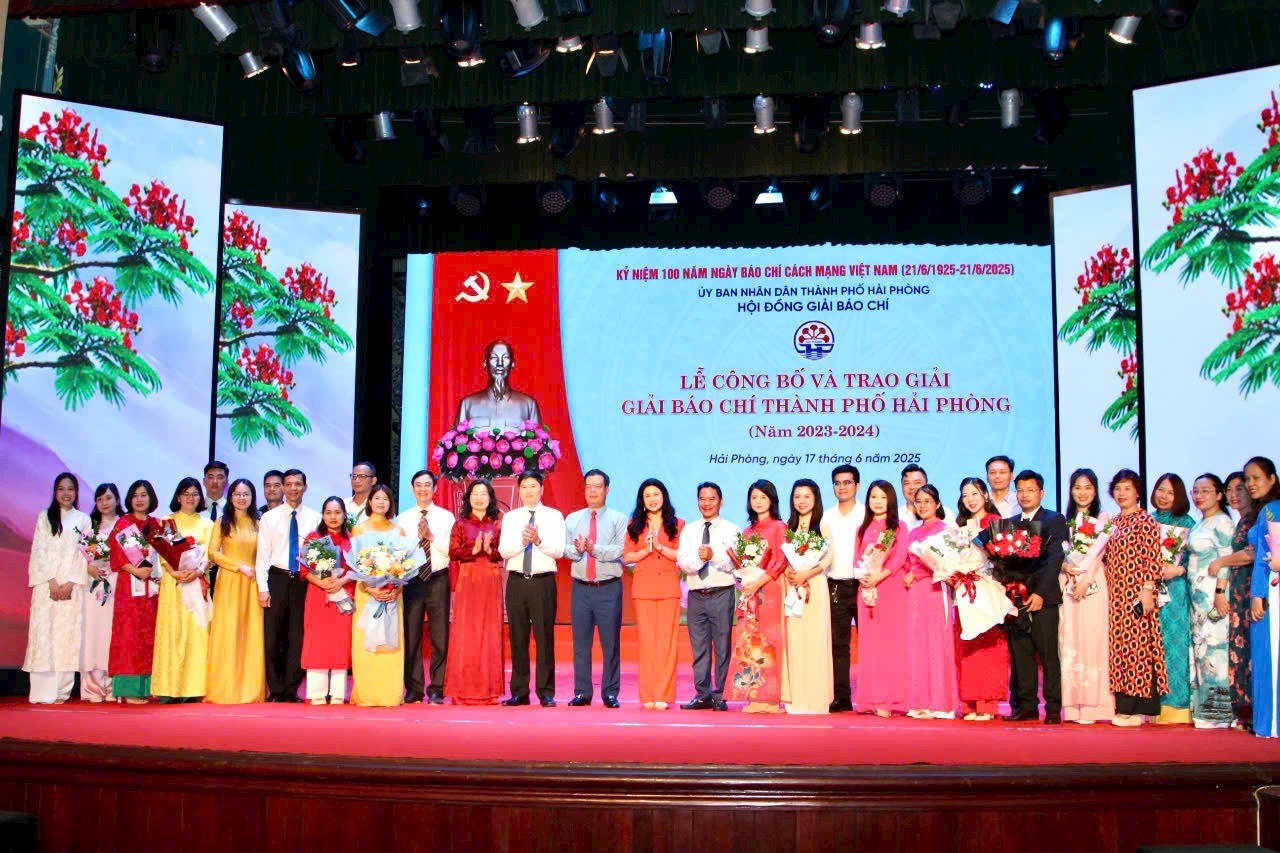 Công bố và trao Giải báo chí thành phố Hải Phòng năm 2023 - 2024