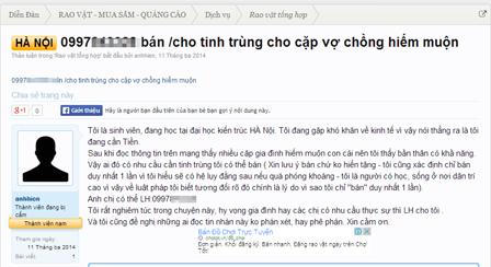 Nam sinh rao bán tinh trùng để mua iPhone