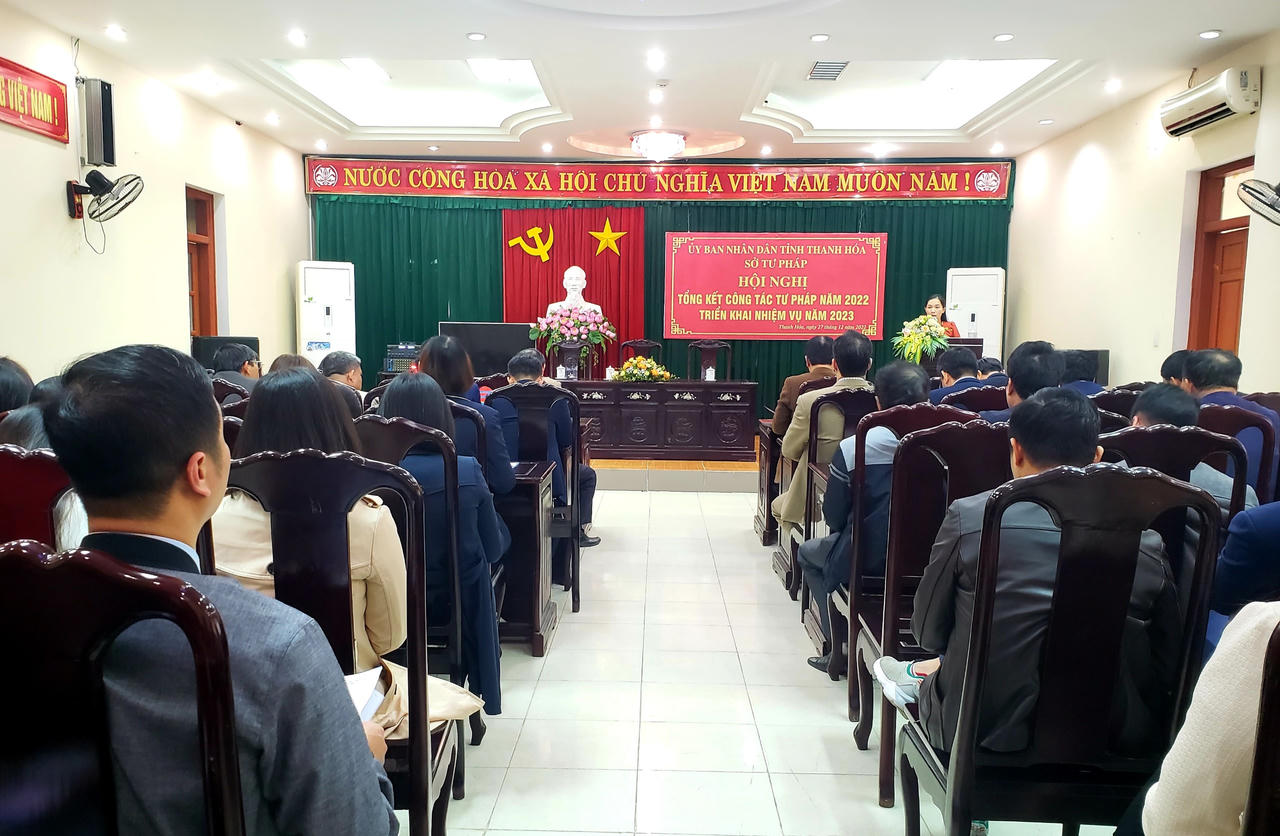 Sở Tư Pháp Thanh Hóa tổng kết công tác tư pháp năm 2022
