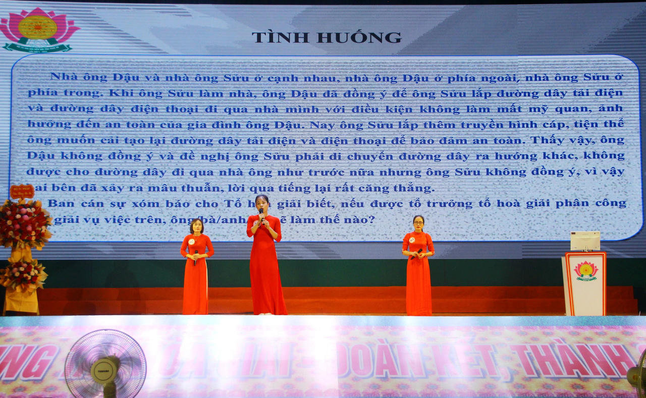 Thị xã Thái Hòa đạt giải nhất Hội thi Hòa giải viên giỏi tỉnh Nghệ An năm 2023