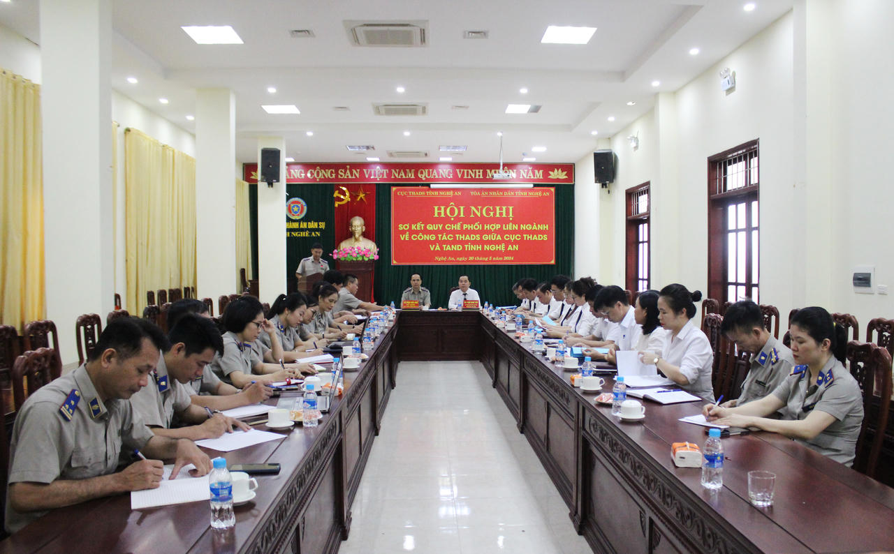Nghệ An: Sơ kết thực hiện Quy chế phối hợp liên ngành giữa Cục THADS và TAND