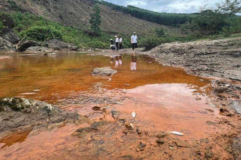 Thông tin mới nhất vụ nước suối chuyển màu vàng ở “thủ phủ” khoáng sản Nghệ An