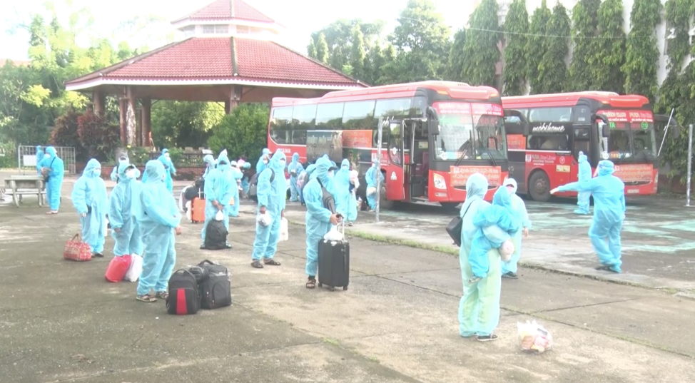 Kon Tum đón 269 công dân về từ TP HCM