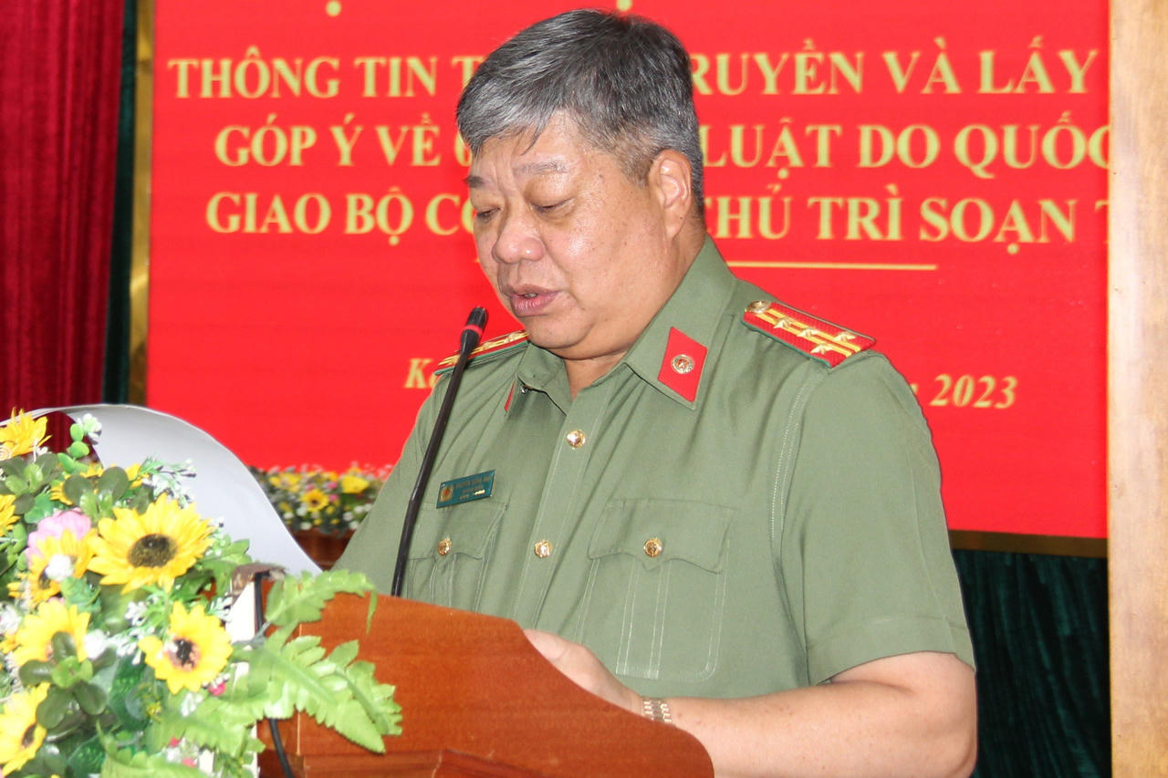 Kon Tum: Tuyên truyền, lấy ý kiến đối với 5 dự án Luật do Bộ Công an chủ trì