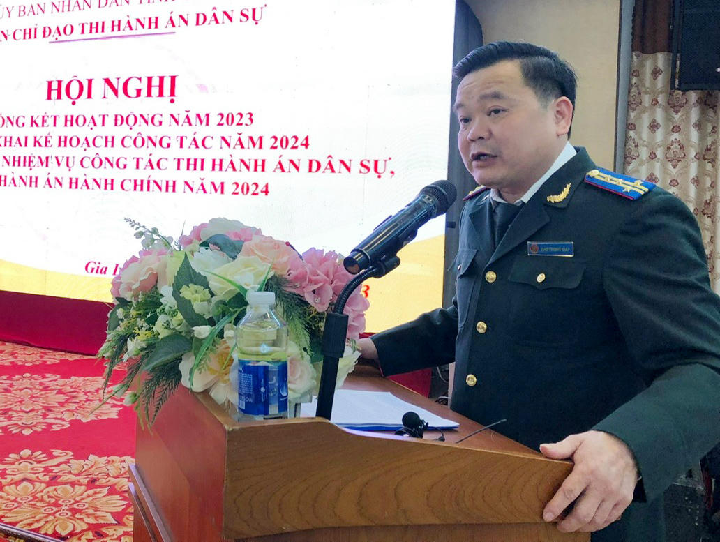 Gia Lai: Hội nghị tổng kết Ban chỉ đạo thi hành án dân sự 2023