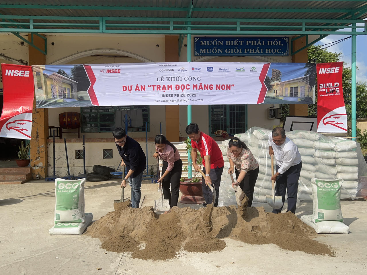 INSEE Việt Nam tổ chức lễ khởi công dự án 'Trạm đọc Măng non' tại Kiên Giang 