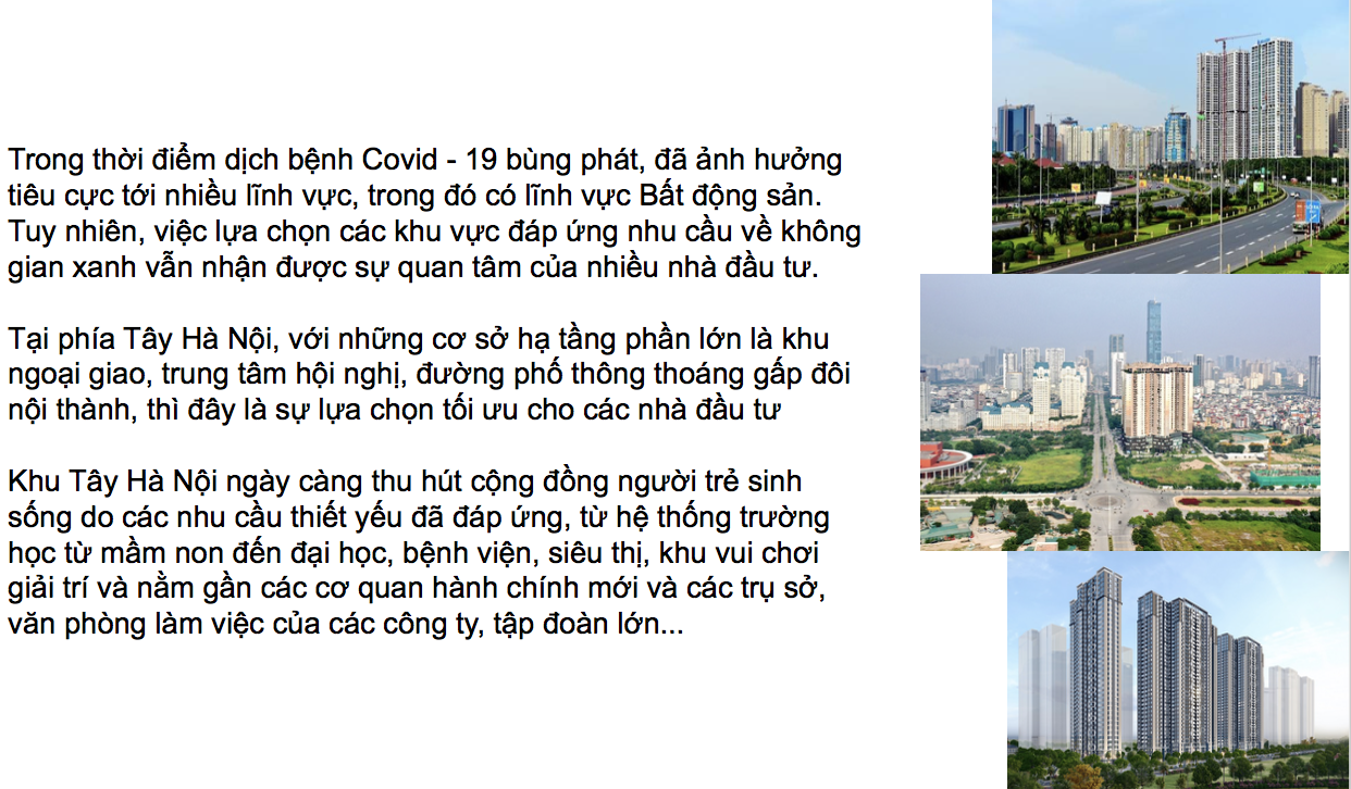 Bất động sản khu Tây Hà Nội trở thành bến đỗ của các ông lớn 