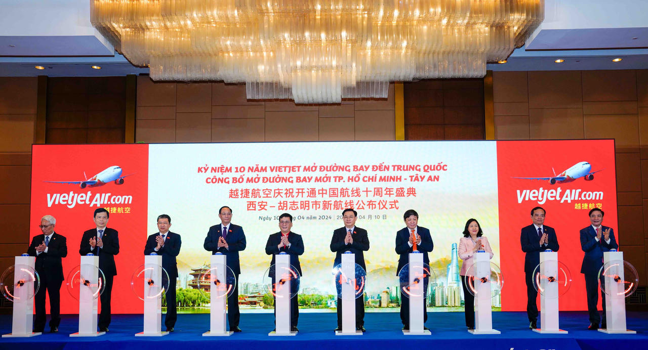 Vietjet công bố đường bay mới TP. Hồ Chí Minh – Tây An (Trung Quốc)