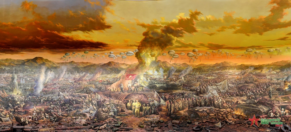 Bức tranh 'Chiến dịch Điện Biên Phủ' rộng 3.000m2 đến với người dân thủ đô bằng công nghệ 3D mapping