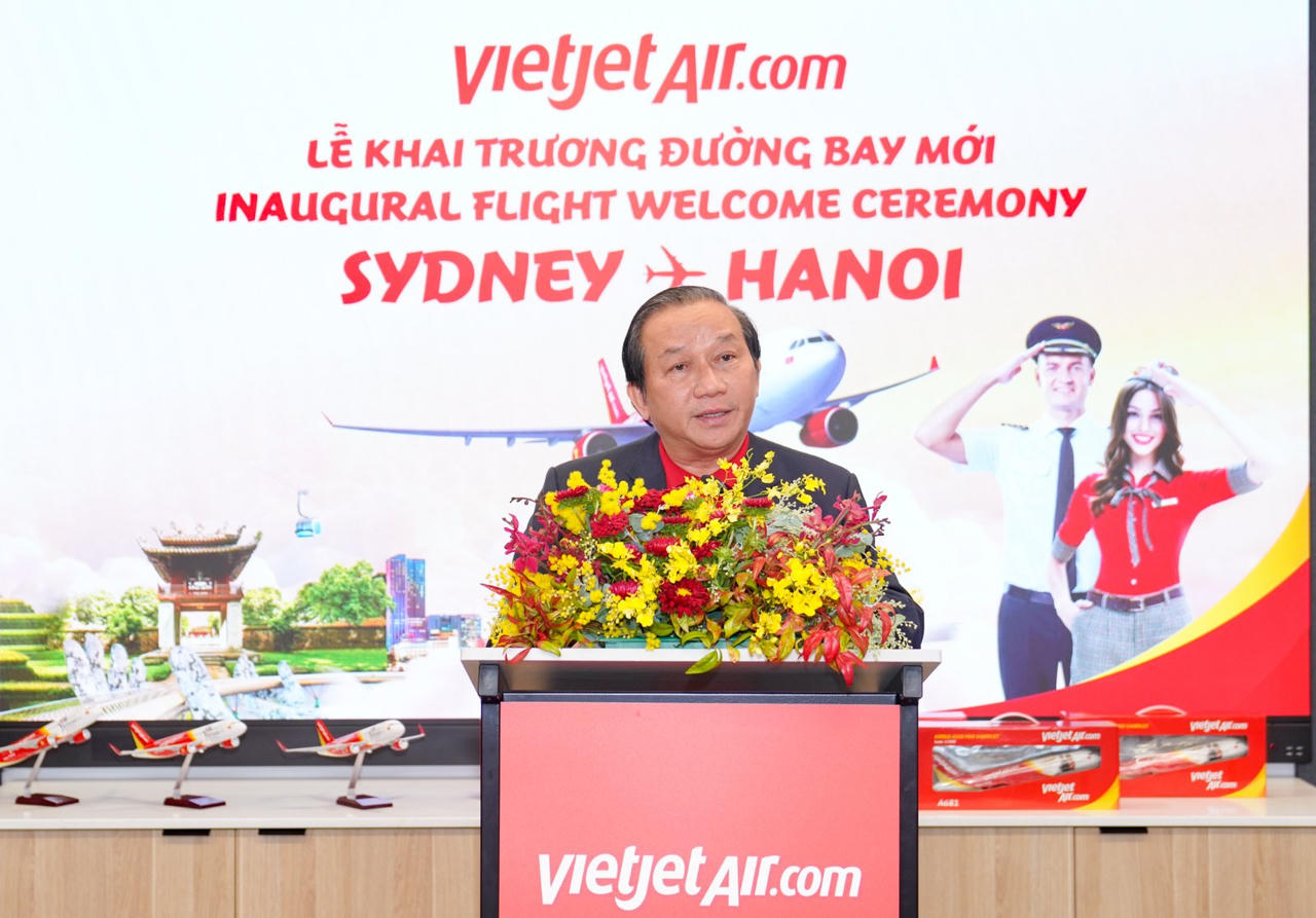 Vietjet khai trương đường bay Hà Nội - Sydney
