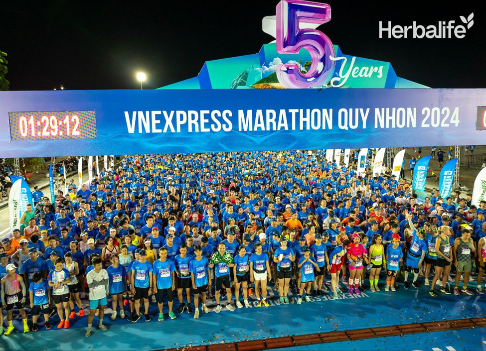 VnExpress Marathon Quy Nhơn 2024 - Herbalife người bạn đồng hành thủy chung vì sức khỏe cộng đồng