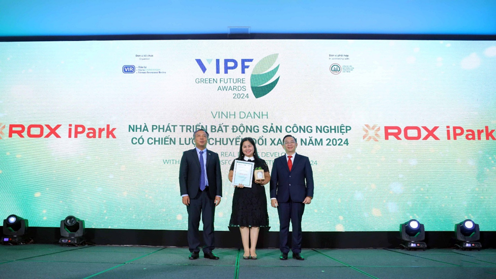 ROX iPark được bình chọn là Nhà phát triển BĐS KCN có chiến lược chuyển đổi xanh 2024