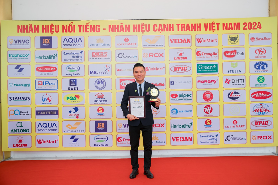Herbalife Việt Nam đạt Chứng nhận Nhãn Hiệu Nổi Tiếng - Nhãn Hiệu Cạnh Tranh Việt Nam năm 2024