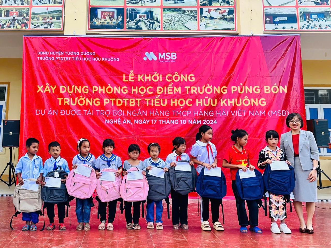 MSB khởi công xây dựng điểm trường mới cho học sinh tại huyện Tương Dương, Nghệ An
