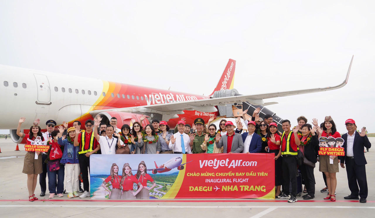 Vietjet khai trương đường bay Daegu – Nha Trang, nối gần hơn hai thiên đường du lịch Việt – Hàn