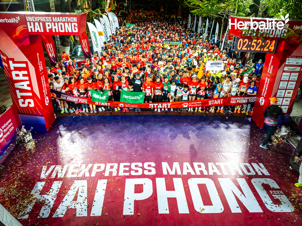 Herbalife Việt Nam tiếp tục là Nhà Tài Trợ Dinh Dưỡng cho giải chạy VnExpress Marathon Hải Phòng 