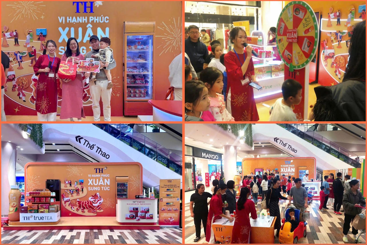 Khơi nguồn năng lượng tích cực từ 'Trạm nạp năng lượng hạnh phúc' của các nhãn đồ uống TH